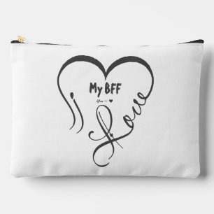 Personalisieren Ich liebe meinen besten Freund • D Zubehörtasche