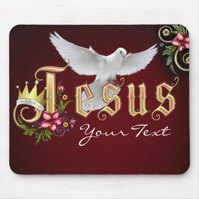 Personalisieren Jesus ist König#2 Mousepad (Vorne)
