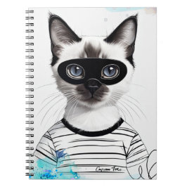 PERSONALISIEREN: Katzenburglar | Notizbuch Notizblock