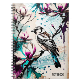 PERSONALISIEREN: Kleiner brauner Vogel | Notebook- Notizblock