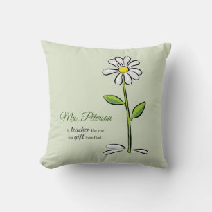 Personalisieren, Lehrer Danke, Religiöse Blume Kissen