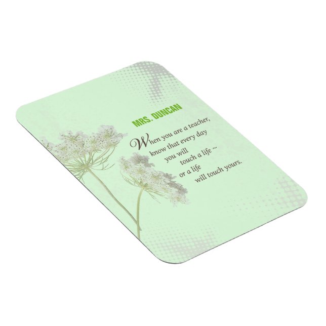 Personalisieren, Lehrerbewertungstag Vielen Dank Magnet (Rechte Seite)