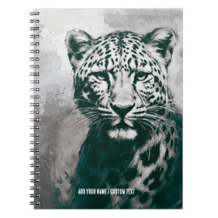 PERSONALISIEREN Leopard Notizbuch Journal Notizblock
