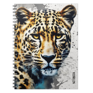 PERSONALISIEREN Leopard   Notizbuch Journal Notizblock