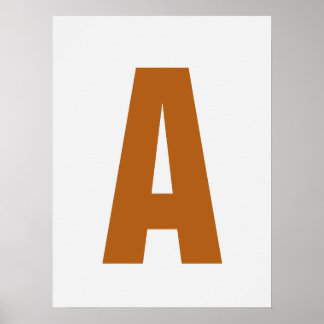 Personalisieren Letter Wall Art Moderne, gemütlich Poster