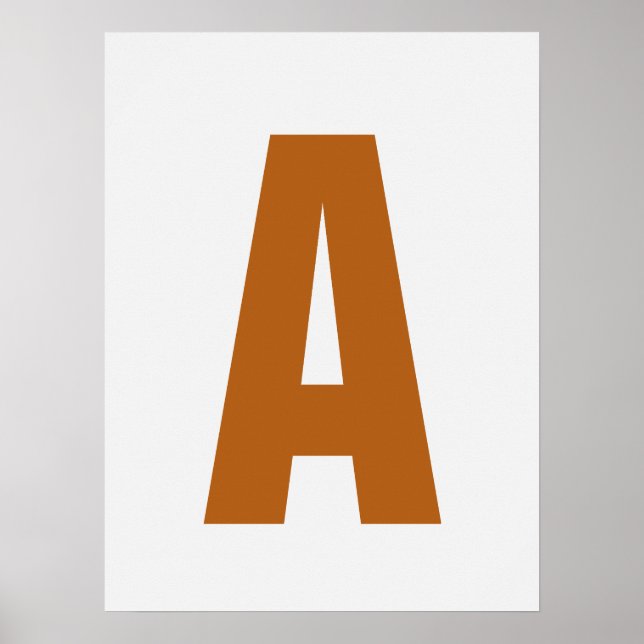 Personalisieren Letter Wall Art Moderne, gemütlich Poster (Vorne)