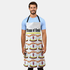 Personalisieren mit dem Namen Backyard Grillin' N  Schürze