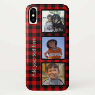 Personalisieren mit Fotos und Holzfäller-Karo Case-Mate iPhone Hülle