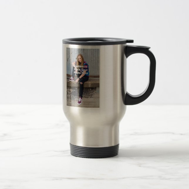 Personalisieren mit Ihrem Foto Reisebecher (Rechts)