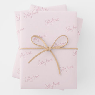 Personalisieren mit Ihrem Namen Geschenkpapier Set