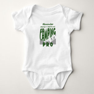 Personalisieren mit Name Camping pro Baby Strampler