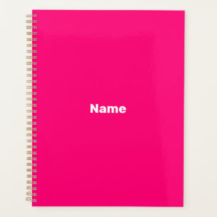 personalisieren, mit Namen personalisieren, rosa m Planer
