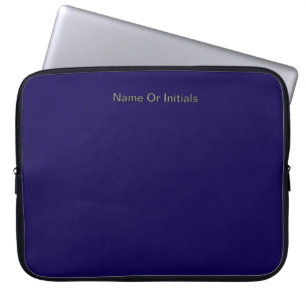 Personalisieren mit Namensinitialen Dk Blau    Laptopschutzhülle