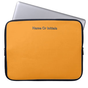 Personalisieren Mit Namensinitialen Orange      Laptopschutzhülle