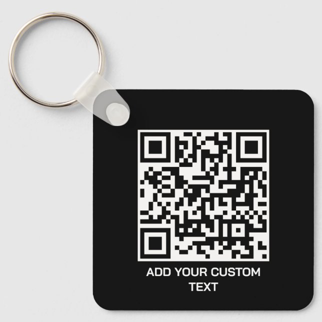 Personalisieren mit QR-Code für eine moderne Touch Schlüsselanhänger (Vorderseite)