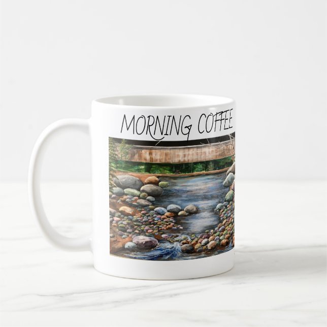 Personalisieren/Moderne Bokmalerei morgens Kaffeetasse (Links)