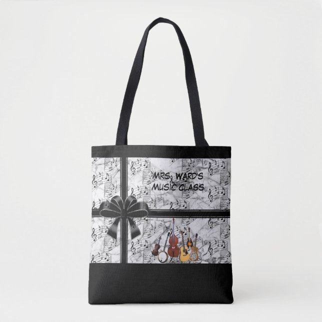 PERSONALISIEREN MUSIK TOTE BAG (Vorderseite)