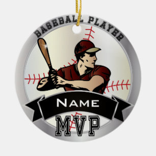 Personalisieren MVP Baseball Keramik Ornament