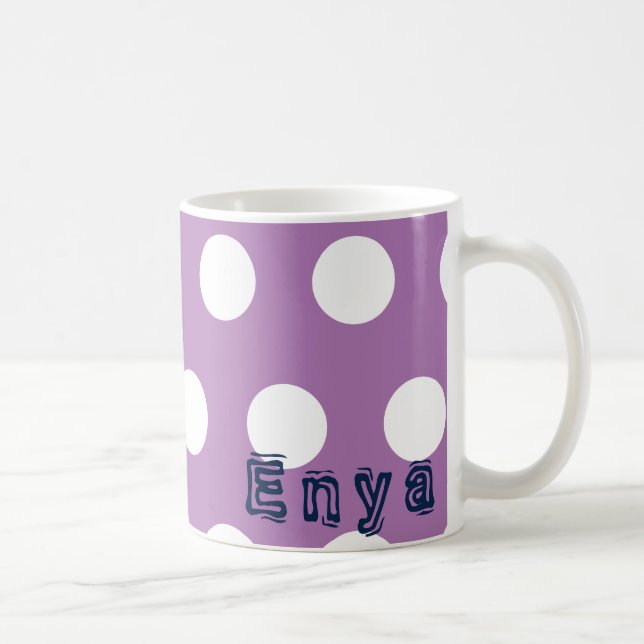 Personalisieren nach Name Polka Tasse (Rechts)