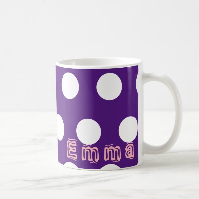 Personalisieren nach Name Polka Tasse (Rechts)