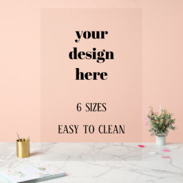 Personalisieren oder Anpassen Acrylschild