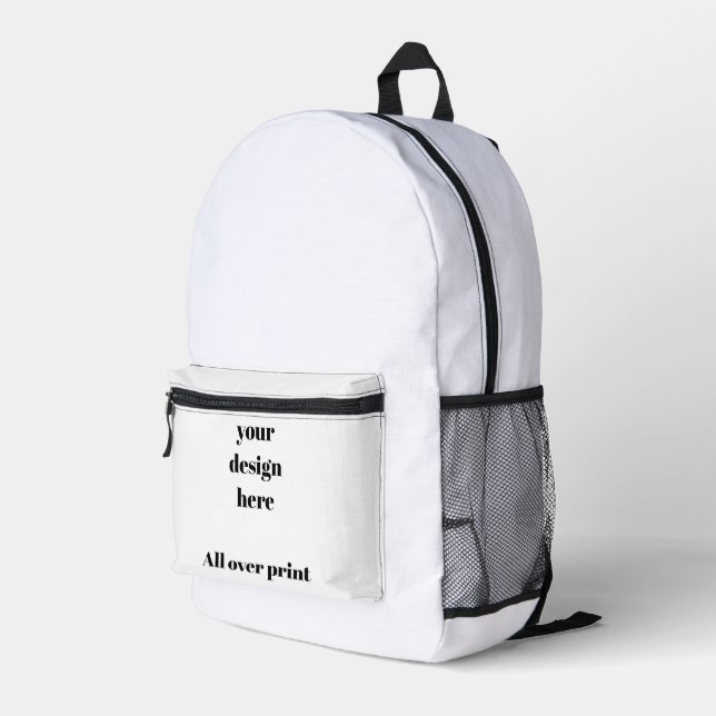Personalisieren oder Anpassen Bedruckter Rucksack (Rückseitige Ecke Rechts)