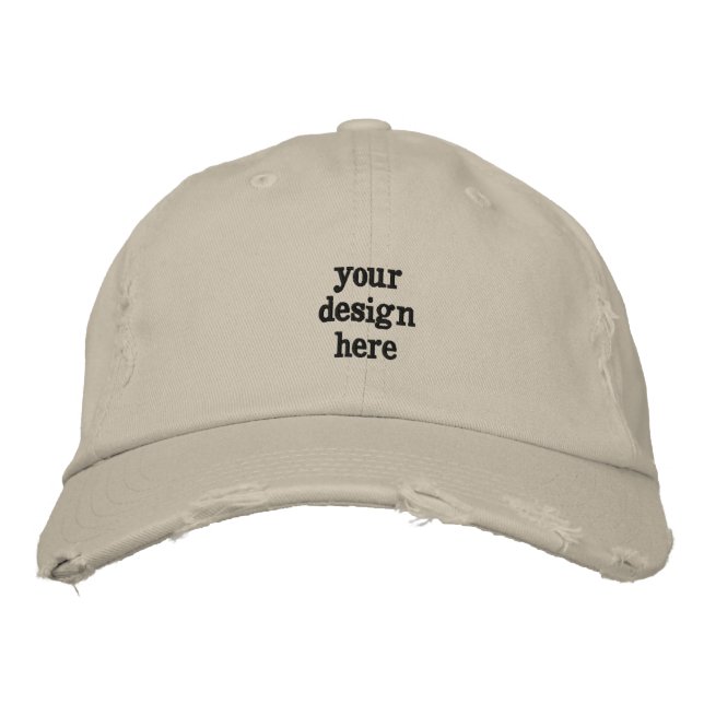 Personalisieren oder Anpassen Bestickte Baseballkappe (Vorderseite)