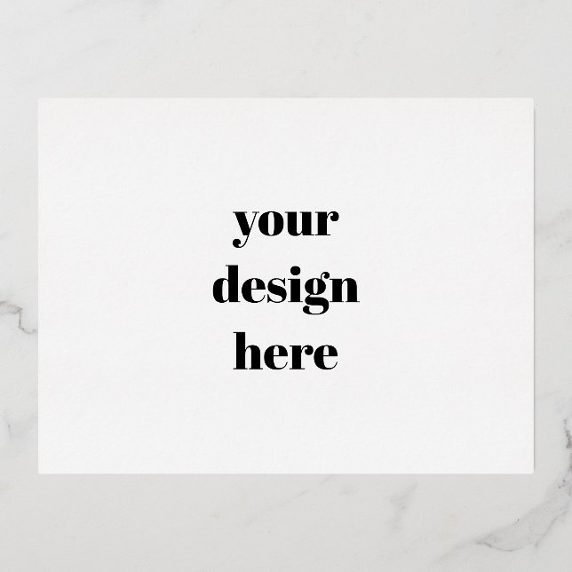 Personalisieren oder Anpassen Folien Feiertagspostkarte (Vorderseite)