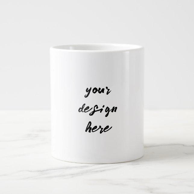 Personalisieren oder Anpassen Jumbo-Tasse (Vorderseite)