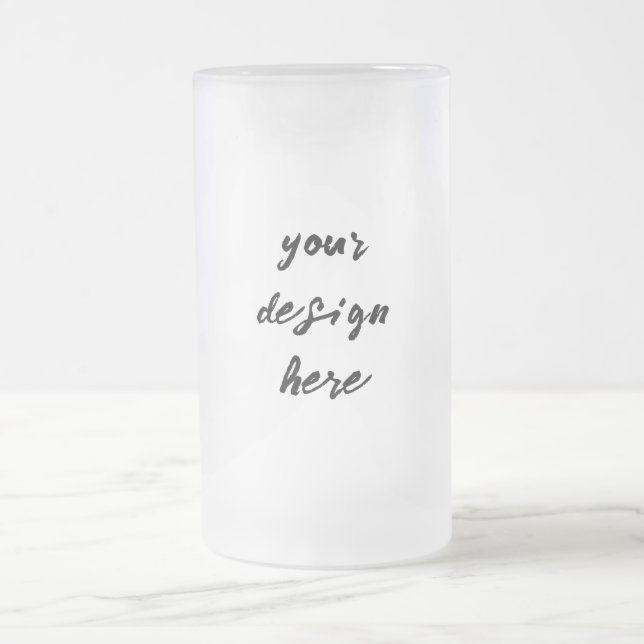 Personalisieren oder Anpassen Mattglas Bierglas (Mittel)