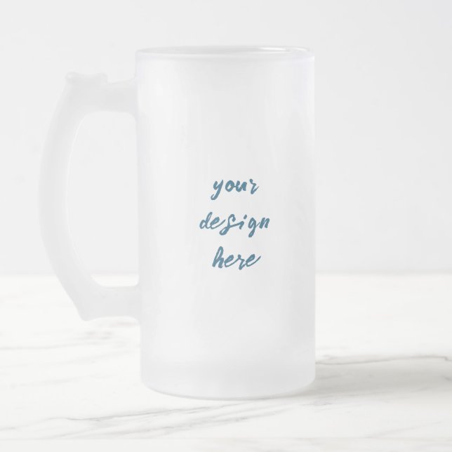 Personalisieren oder Anpassen Mattglas Bierglas (Links)