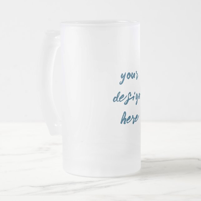 Personalisieren oder Anpassen Mattglas Bierglas (Vorderseite Links)