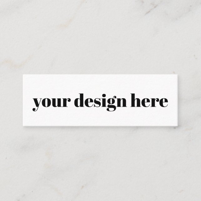 Personalisieren oder Anpassen Mini Visitenkarte (Vorderseite)