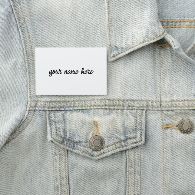 Personalisieren oder Anpassen Namensschild (Beispiel)