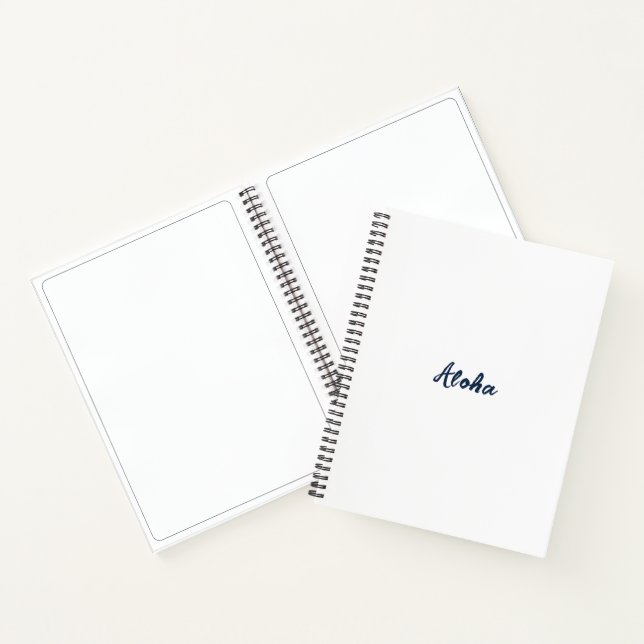 Personalisieren oder Anpassen Notizbuch (Innenseite)