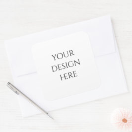 Personalisieren oder Anpassen Quadratischer Aufkleber