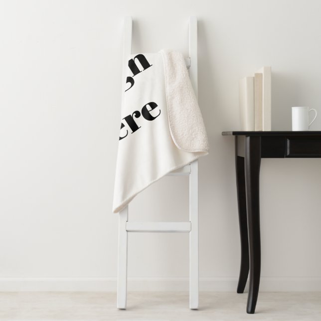 Personalisieren oder Anpassen Sherpadecke (Beispiel)