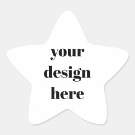 Personalisieren oder Anpassen Stern-Aufkleber