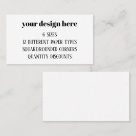 Personalisieren oder Anpassen Visitenkarte