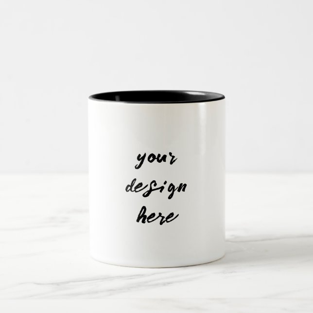 Personalisieren oder Anpassen Zweifarbige Tasse (Mittel)