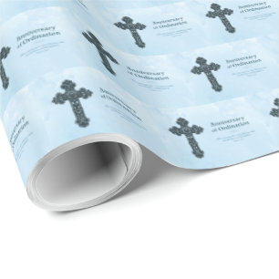 Personalisieren, Ordination Priester zum Jahrestag Geschenkpapier