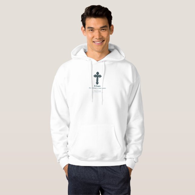 Personalisieren, Ordination Priester zum Jahrestag Hoodie (Vorne ganz)