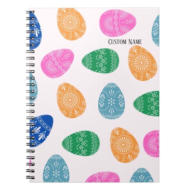 PERSONALISIEREN: Ostereier | Notebook-Journal Notizblock (Vorderseite)