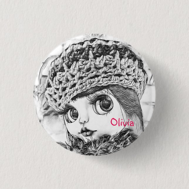 Personalisieren, persönlich, Geburtstag Button (Vorderseite)