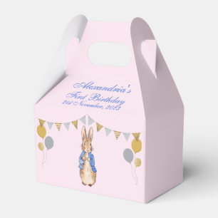 Personalisieren Peter der Rabbit ersten Geburtstag Geschenkschachtel