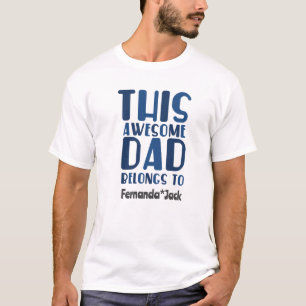 Personalisieren Phantastischen Vater gehört zum Va T-Shirt
