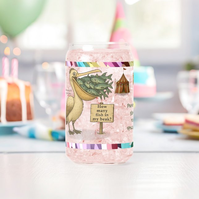 Personalisieren: Pierres Pelikans brillanter Schna Dosenglas (Insitu (Geburtstag))