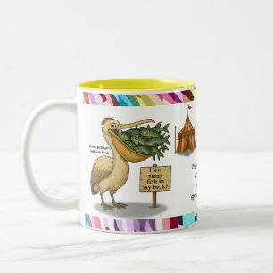Personalisieren: Pierres Pelikans brillanter Schna Zweifarbige Tasse
