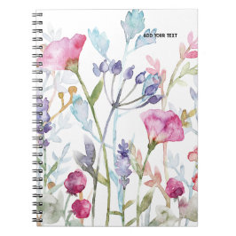 PERSONALISIEREN: Pressierte Blume| Notebook-Journa Notizblock