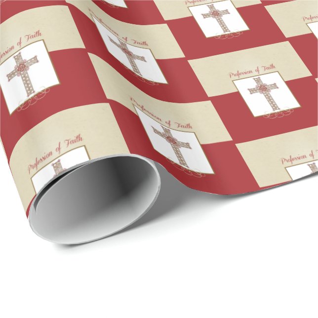 Personalisieren, RCIA-Segnungen zum Beruf des Glau Geschenkpapier (Rolleneckpunkt)